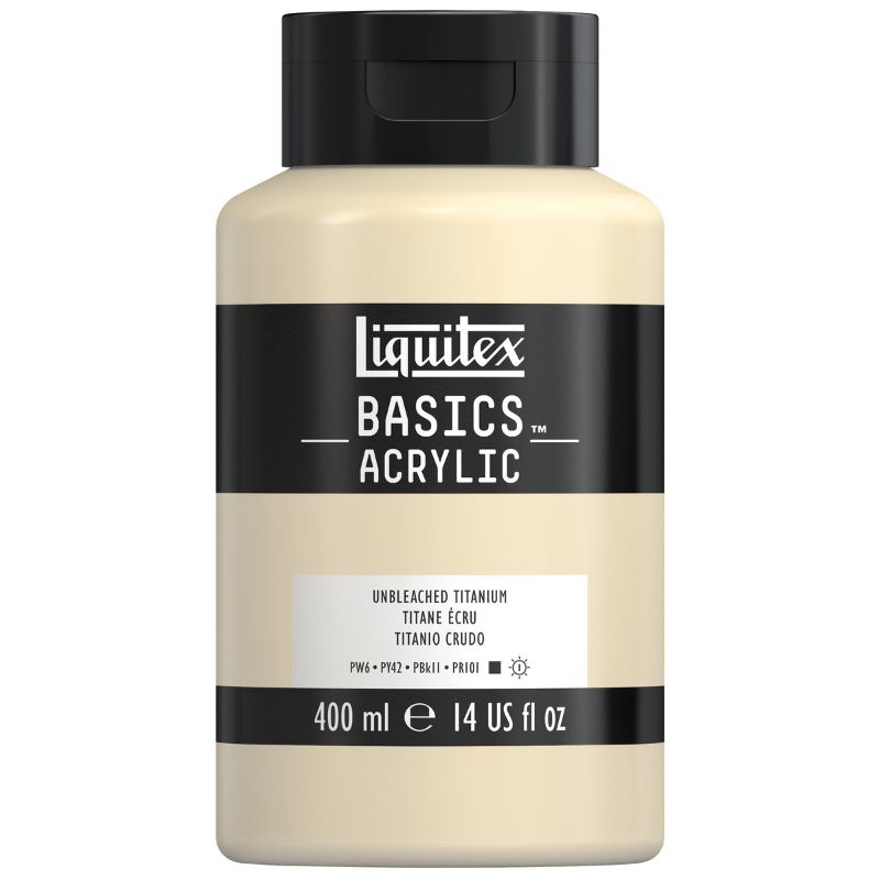 Liquitex Basics Acrylic Paint 400ml UNBLEACH TITANIUM ROW