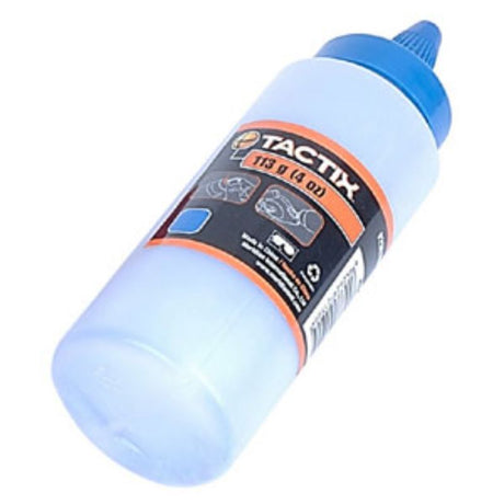 Blue Tactix Chalk Powder in a 113g container, ideal for sports, construction, and DIY with excellent grip and visibility.