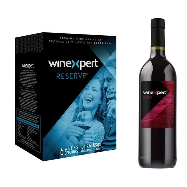 Alt text: Home winemaking kit for crafting premium Australian Shiraz with rich blackberry, spice flavors, and medium oak.