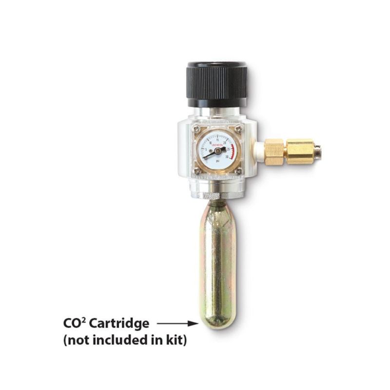 Portable CO2 Kit for perfect beer carbonation, compatible with various CO2 canisters and ideal for home brewing and outdoor events.