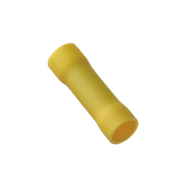 Durable yellow cable connector ensuring reliable connections for various electrical projects, visible for easy access.