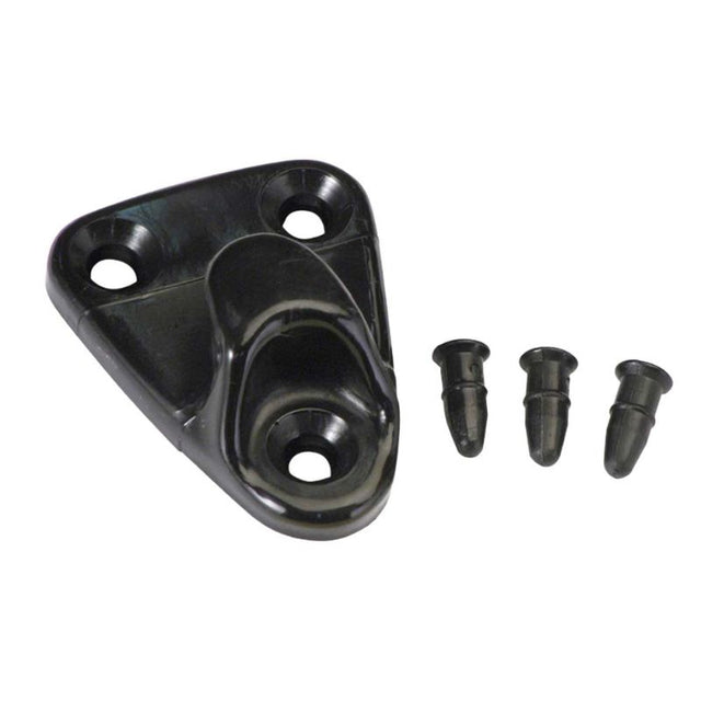 Black Champion GMH Tonneau Hooks with grommets, 50-pack, for secure cargo management and easy installation in trucks.