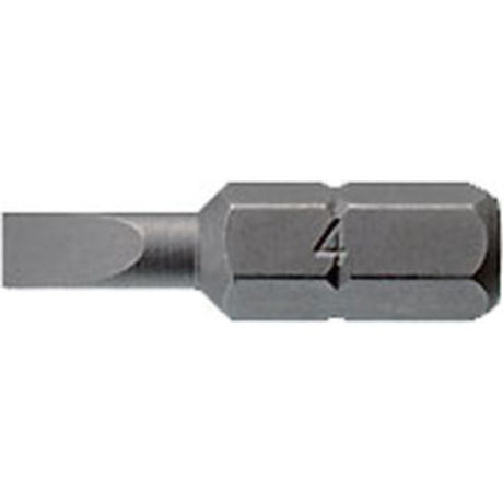 10PC set of 1/4in hex flat bits, 0.8 x 4.0mm, 25mm length, ideal for precise drilling in wood, plastic, and soft metals.