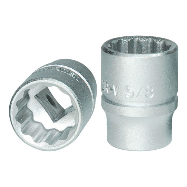 Teng 3/8in Drive Socket 5/8in 12pt, durable and precise tool for automotive and DIY repairs, features 12-point design for enhanced grip.