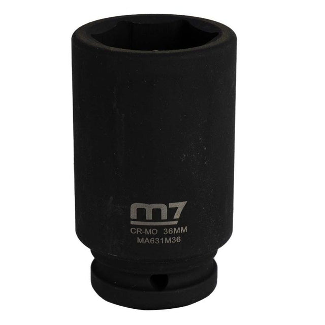 M7 Deep Impact Socket 3/4in Drive 36mm, durable chrome molybdenum steel for tight spaces and high torque tasks.