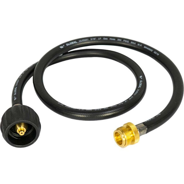 NomadiQ BBQ Adaptor 1M x 1in, a durable guide for seamless outdoor cooking and gas source connectivity.