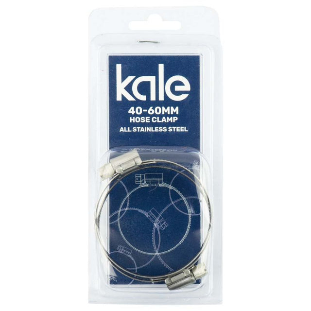 All stainless Kale WD12 fasteners (2pk) with 40-60mm adjustable width, ideal for durable securing in various applications.