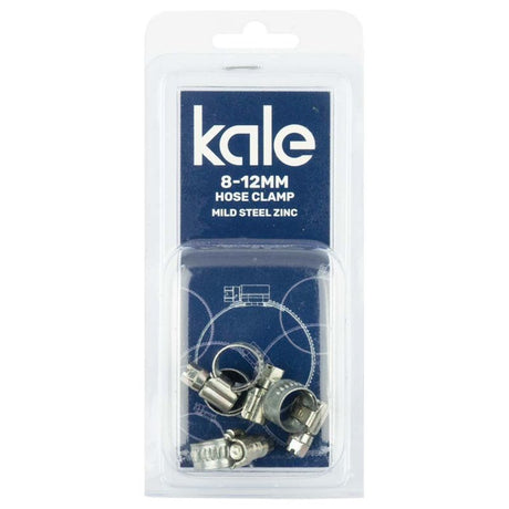 Pack of four Kale WD9 mild steel zinc fasteners, 8-12mm, ensuring durability and rust resistance for construction projects.