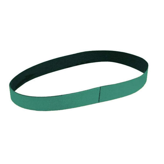 Green 600 grit aluminium oxide sanding belt, 1/2x12 inches, for superior finish on wood, metal, and plastics.