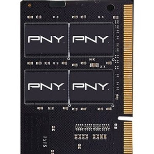 PNY 8GB DDR4 3200MHz SODIMM memory module for enhanced notebook performance in multitasking and intensive applications.