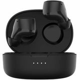 Black Belkin SOUNDFORM BOLT TRUE Wireless Earbuds with Bluetooth 5.2, 28-hour battery, IPX4 water resistance, and ergonomic design.