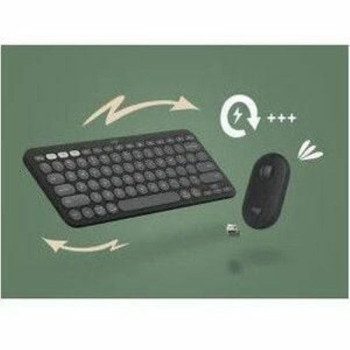 2 Combo Keyboard and Mouse - Logitech Pebble (Tonal Graphite)