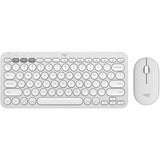 2 Combo Keyboard and Mouse - Logitech Pebble (Tonal White)