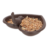 Bird Feeder/Bath - Cast Iron Heart 17cm (Set of 2)