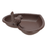 Bird Feeder/Bath - Cast Iron Heart 17cm (Set of 2)