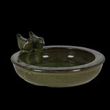 Bird Bath - Ceramic Round Assorted 27 x 27 x 11cm (Set of 3 Asstd)