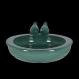 Bird Bath - Ceramic Round Assorted 27 x 27 x 11cm (Set of 3 Asstd)