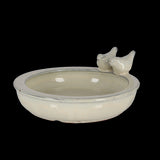 Bird Bath - Ceramic Round Assorted 27 x 27 x 11cm (Set of 3 Asstd)