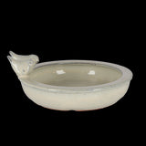 Bird Bath - Ceramic Round Assorted 27 x 27 x 11cm (Set of 3 Asstd)