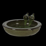 Bird Bath - Ceramic Round Assorted 27 x 27 x 11cm (Set of 3 Asstd)