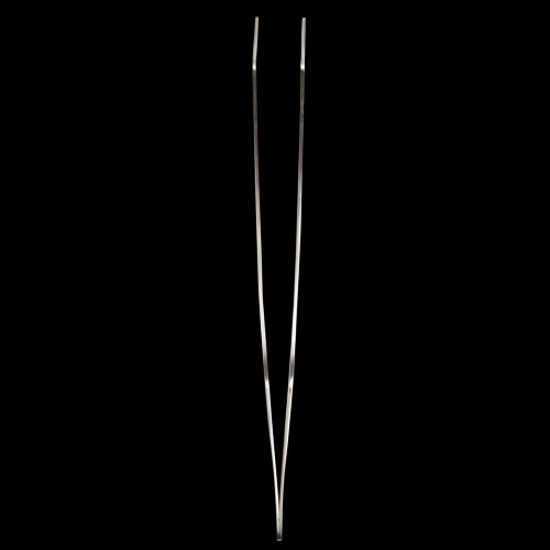 Set of 3 stainless steel terrarium tweezers, 26cm long, ideal for planting and maintaining terrarium plants.