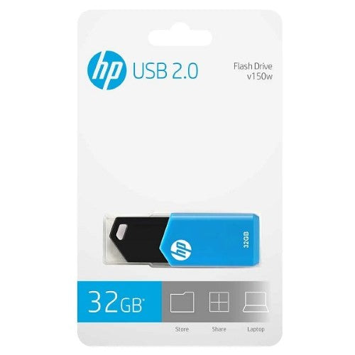 Flash Drive - HP 32GB V150W USB2.0 (Blue/Black)