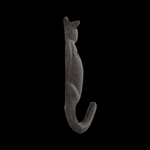 Cast Iron Hook - Cat Tail Assorted 3 x 5 x 10cm (Set of 12 Assorted)