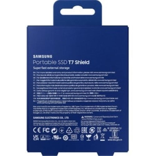 Portable SSD - Samsung T7 Shield Blue 1TB USB 3.2 (Gen 2)