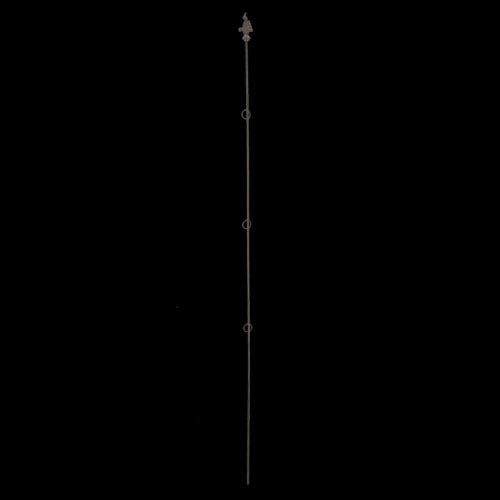 Set of 8 decorative cast iron plant supports, 175cm tall, designed for sturdy support of roses and climbing plants.