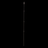 Set of 8 cast iron plant supports, 175cm tall, featuring decorative heads for stability and elegance in gardens.