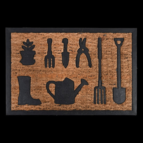 Doormat - Rubber/Coir Watering Can 61cm (Set of 6)