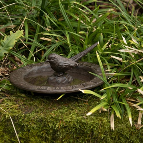 Sun Dial Bird Bath - Cast Iron