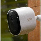 Spotlight Wire-Free Camera Pro 5 2K in white, featuring color night vision, weather resistance, and DIY installation.