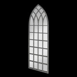 Large Gothic-style Church Window Mirror (140cm) for outdoor spaces, enhancing garden aesthetics and visual depth.