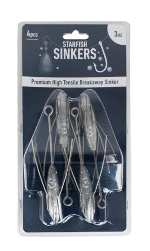 Breakaway Sinker High Tensile 3oz (4 per pack)