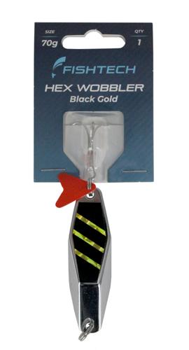 Fishtech Hex Wobbler 70g - Black Gold