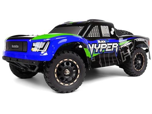 Blackzon Vyper 1/16 Short Course RC Truck Blue/Green With Battery & Charger