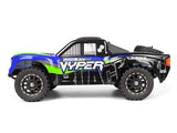 Blackzon Vyper 1/16 Short Course RC Truck Blue/Green With Battery & Charger