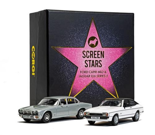 Corgi Screen Stars Ford Capri Mk2 & Jaguar XJ6 1/43 Diecast Set