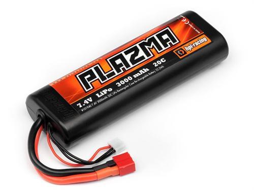 HPI Plazma LiPo Battery 7.4V 3000mAh 20C Round Stick Pack