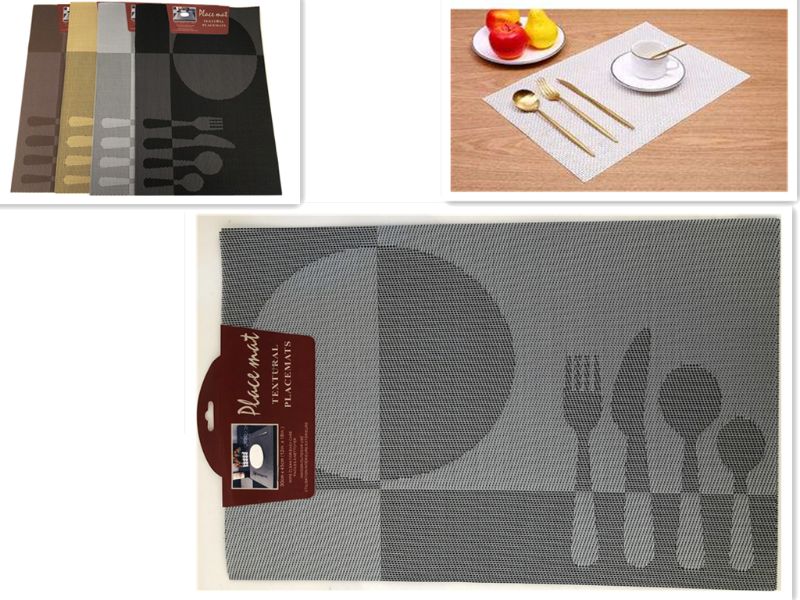 PLACEMAT - CUTLERY PATTERN 30 x 45CM (3 Sets)