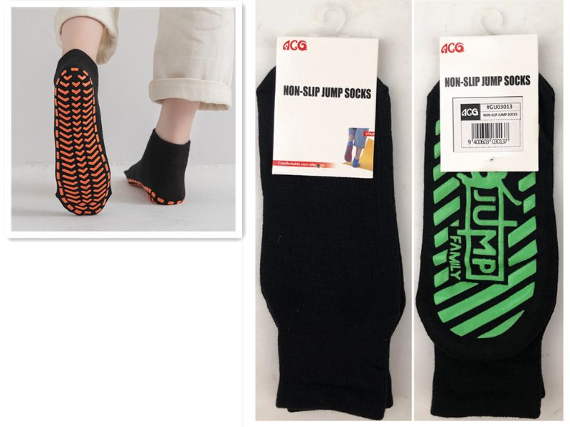 NON SLIP JUMP SOCKS  - 19CM (12 PAIRS)