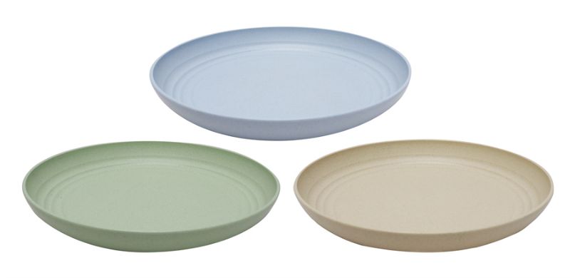 PLATE - ECO FRIENLY 22.5CM (Set of 12 Assorted)