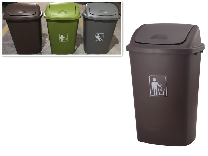 Durable 50L rubbish bin in assorted colors, perfect for waste management in homes and offices.