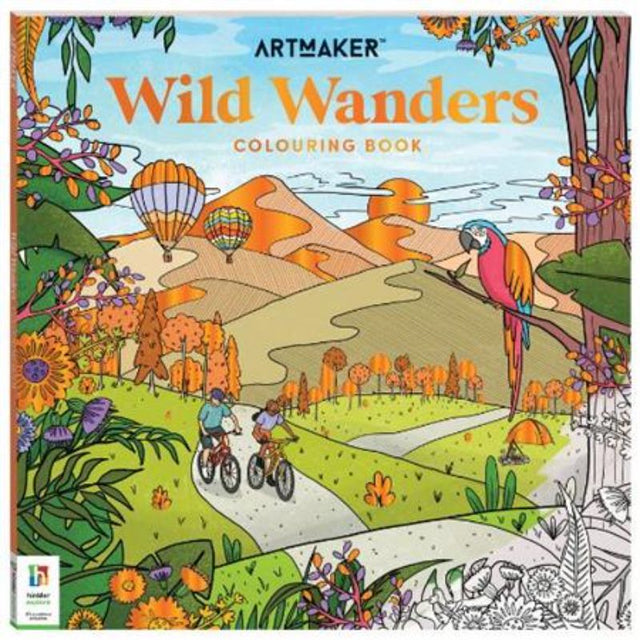 Three colouring books featuring 48 pages of beautiful outdoor landscapes and adventures for creative relaxation.