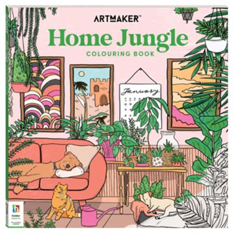 Colouring Book - Art Maker Home Jungle (Set of 3)