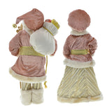 60cm tall Velvet Santa figure in red and white, perfect for holiday décor and adding festive cheer to any home.