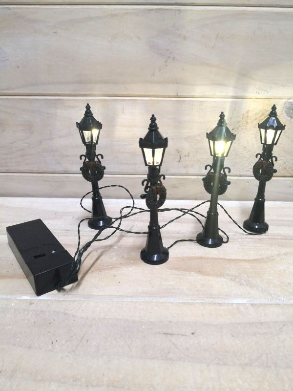 Fibre Optic 10cmLed Street Light Set x 4