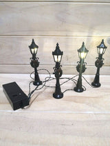 Fibre Optic 10cmLed Street Light Set x 4