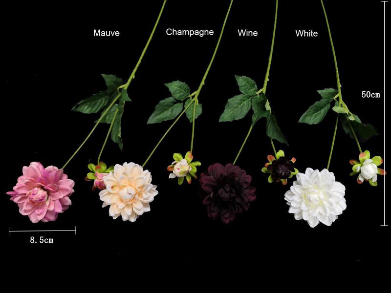 Dahlia – Small Dahlia W/Bud  Mauve Pink